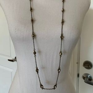 Sisi Amber Floral Costume Necklace